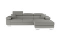 Coltar extensibil dreapta 4 locuri ELTAP, Armd-365, Armando, 289x203x85 cm, lemn/poliester, gri