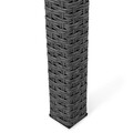 Masa dreptunghiulara, Horeca, L.160 l.90 H.74 cm, aluminiu, gri