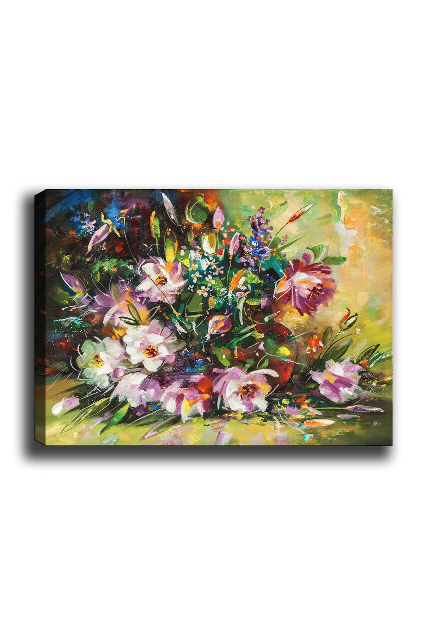 Tablou decorativ, Kanvas Tablo (70 x 100), Cadru: 100% LEMN (grosime: 3 cm), Multicolor - view 2