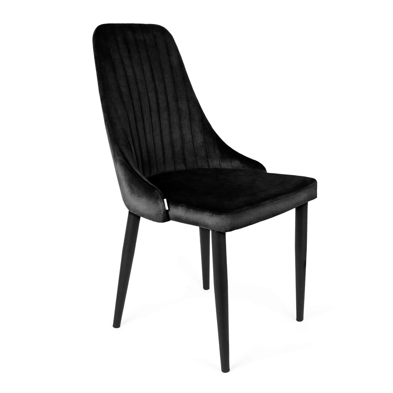 Scaun Louis, Homla, 44x59x88 cm, metal/MDF/poliester, negru - 1 | YEO