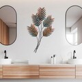 Decoratiune de perete, Toona Sinensis 2, Metal, Dimensiune: 72 x 108 cm, Multicolor