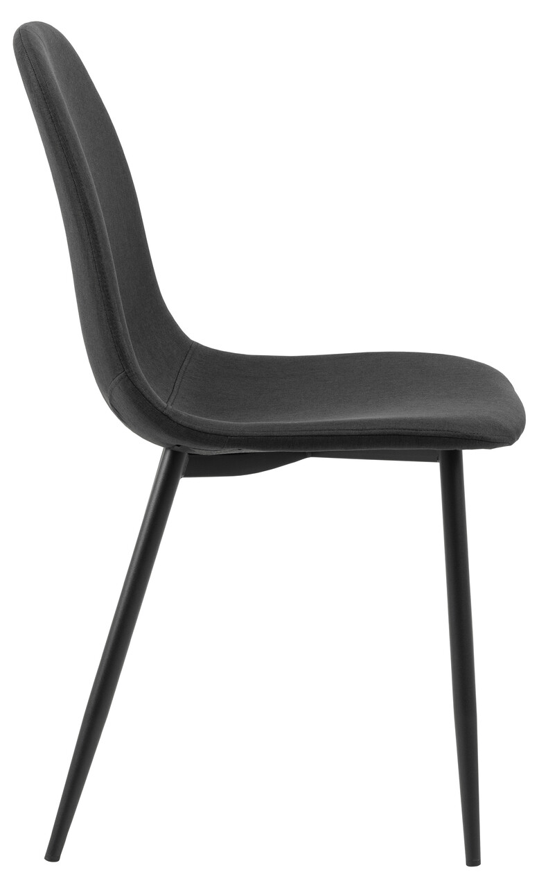Scaun Celia, Actona, 44x54x86 cm, poliester/otel, negru - view 7