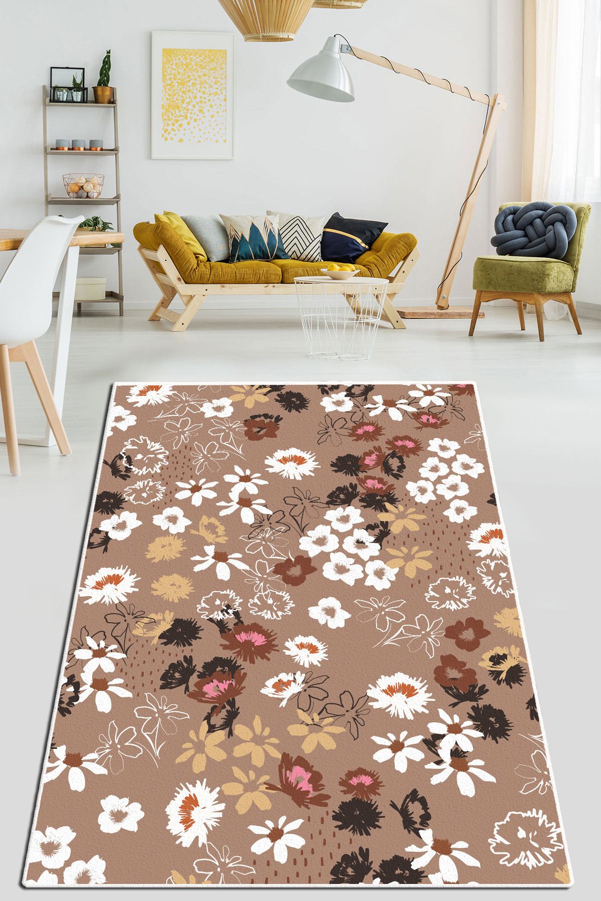 Covor, Wall Paper Djt, 80x120 cm, Albastru