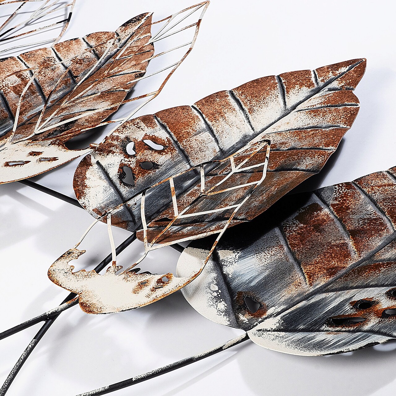 Decoratiune de perete, Casting Leaf 2, Dimensiuni: 67 x 112 cm, Multicolor - imagine 4