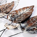 Decoratiune de perete, Casting Leaf 2, Metal, Dimensiune: 112 x 67 cm, Multicolor