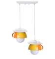 Lustra Afternoon tea Twins, Deco Republic, E27, 1x60W, ceramica, galben/portocaliu
