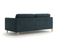 Canapea 4 locuri, Eden, Micadoni, 209x92x90 cm, tesatura structurata, verde albastrui melanj