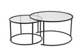Set masuta de cafea, Nordure, Aurum, Negru/Transparent