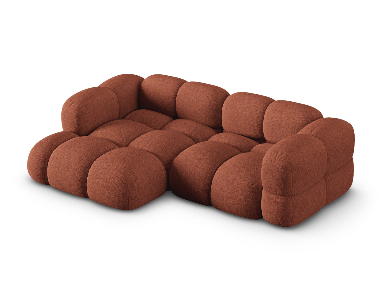 Coltar stanga 3 locuri, Loretto, Cosmopolitan Design, 250x147x68 cm, tesatura structurata, corai