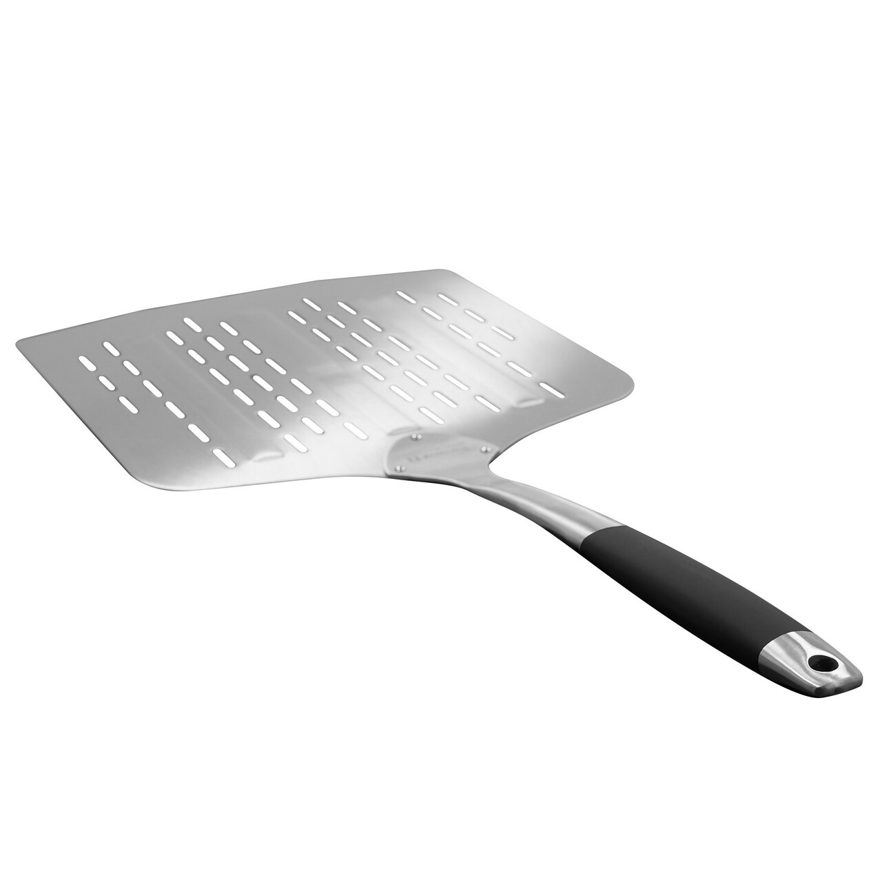 Paleta perforata pentru pizza, 66 x 30 cm, inox - Zokura - imagine 2