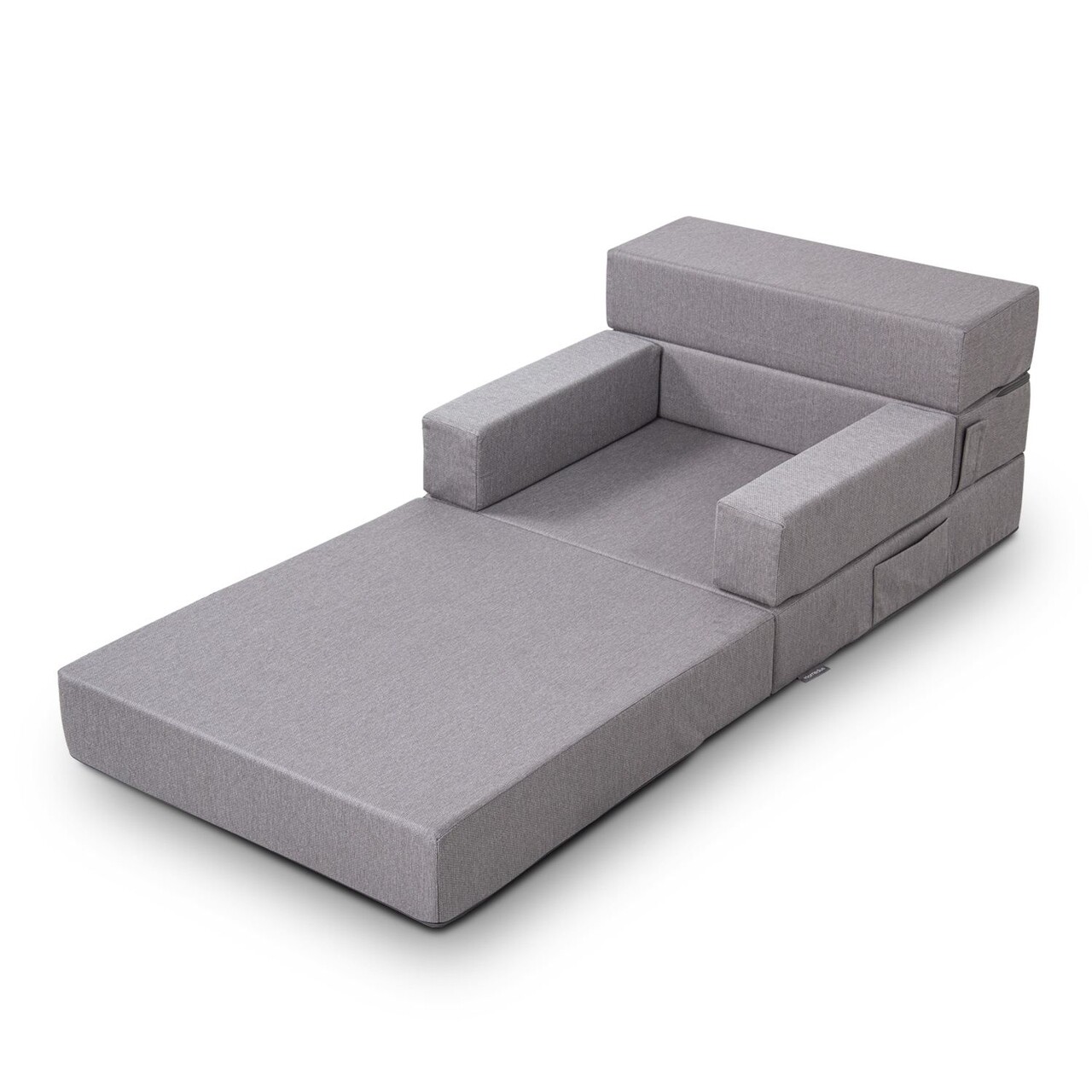 Fotoliu extensibil, Atelier del Sofa, 363SLD1154, Spuma elastica, Gri - view 4