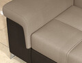 Coltar extensibil stanga 4 locuri ELTAP, ERI-49, Eridano, 275x202x88 cm, lemn/poliester, maro deschis/maro inchis