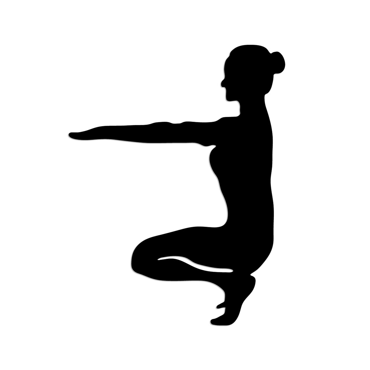 Decoratiune de perete, Yoga 16, Dimensiune: 43 x 55 cm, Negru — imaginea 4