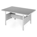Set coltar 3 piese, Kiara, pentru exterior, 239 x 170 x 73 cm, gri