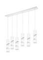 Lustra Stream, TRIO, 100x9x150 cm, 10W, 6x GU10, metal, alb mat