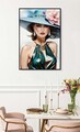 Tablou decorativ Pam -A, Mauro Ferretti, 62x92 cm, lemn de pin/canvas pictat si lacuit, multicolor