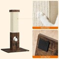 Stalp de zgariat pentru pisici, Feandrea, 38x38x73 cm, PAL/sisal, maro