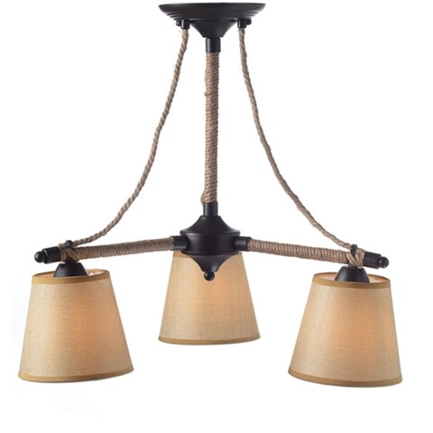 Poza Lustra Aca Lighting, Vintage Ropse Beige, 3xE14, 40W