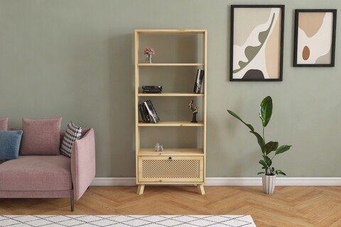 Corp biblioteca, dekzy, zayn, 75x180x35 cm, natural