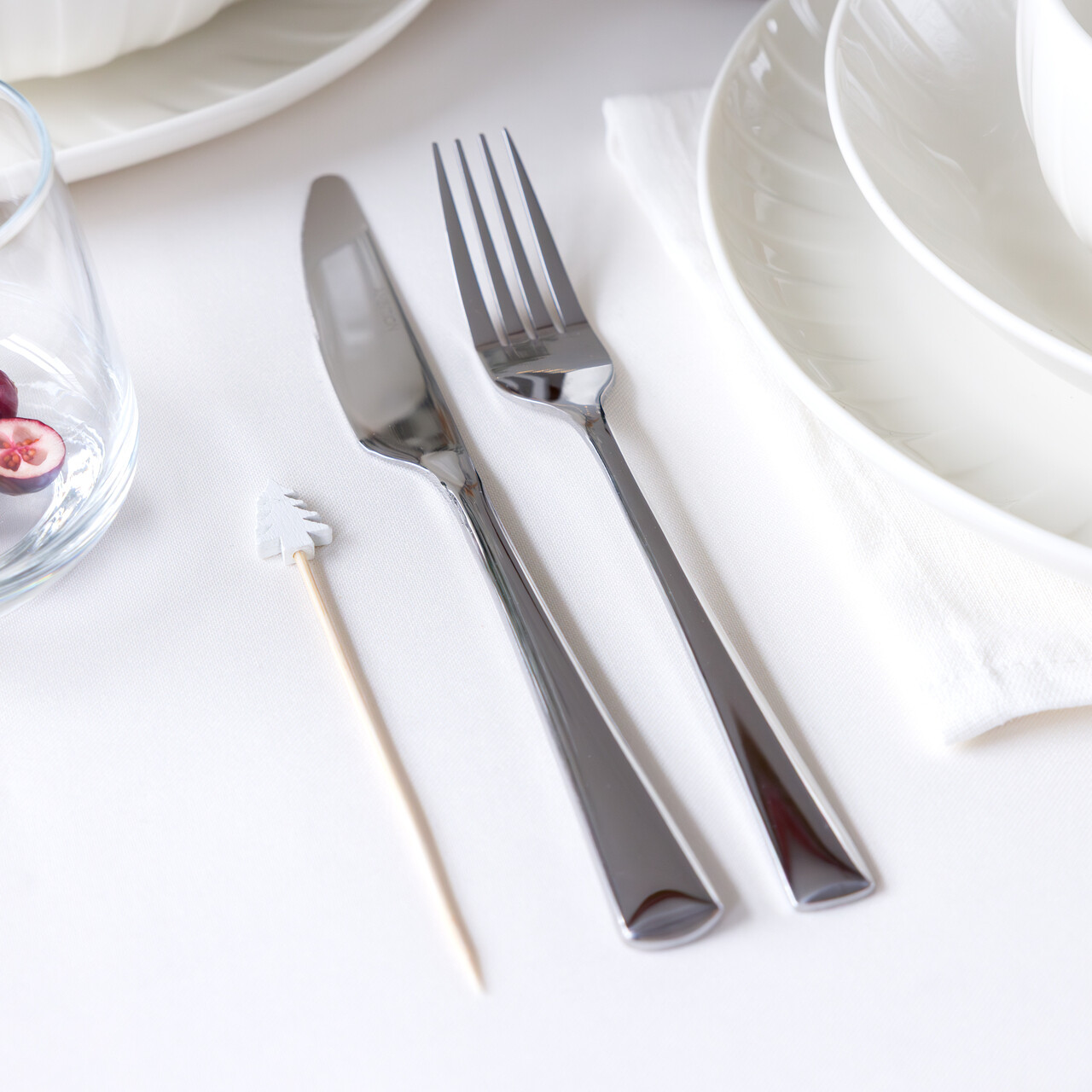 Set tacamuri 60 piese pentru 12 persoane Siena, Ambition, inox, argintiu