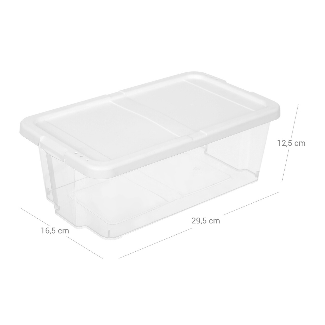 Set 12 cutii de pantofi, Songmics, 34.5x19.5x12.5 cm, polipropilena, transparent