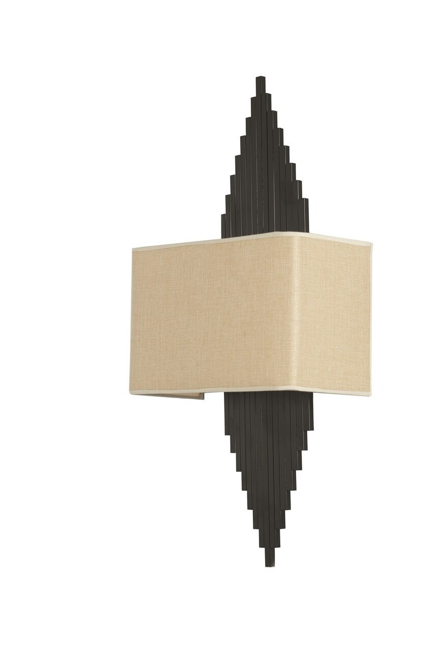 Aplica de perete, Opviq, 941RTN1459, Negru/Bej