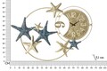 Ceas de perete Sea Star, Mauro Ferretti,  91.4 x 67.3 cm, fier, multicolor
