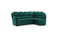Coltar extensibil dreapta 3 locuri ELTAP, L-071, Lord, 243x180x112 cm, lemn/poliester, verde inchis/negru