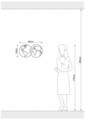 Lampa de perete, Shadow, 591 - A, E27, 100 W, metal/MDF, negru