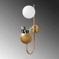 Aplica de perete, Fulgor, 942FLG2161, Metal, Auriu
