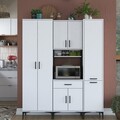 Dulap multifunctional, Rani, JE119, 160x198.6x40 cm, PAL, Alb