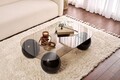 Masuta de cafea, Nordure, Evara, Negru/Bronz