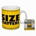 Cana Size Matters, Out of the blue, 450 ml, ceramica, galben/negru