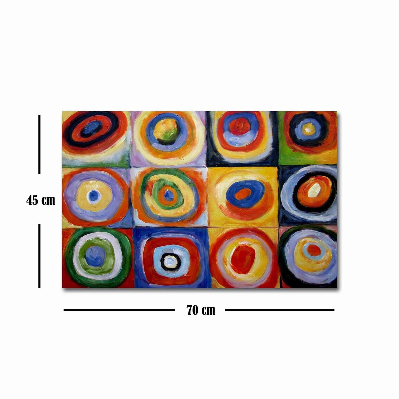 Tablou decorativ, FAMOUSART-075, Canvas, Dimensiune: 45 x 70 cm, Multicolor