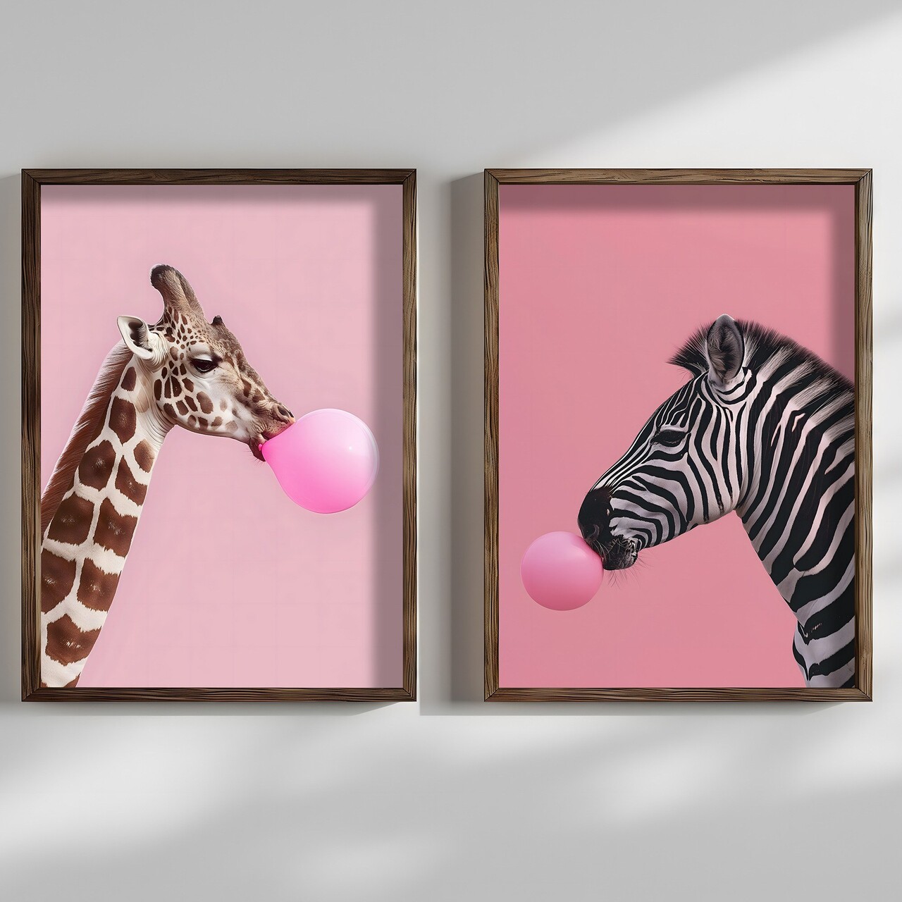 Set 2 tablouri decorative HUM107 Cadru: 100% MOLID Multicolor