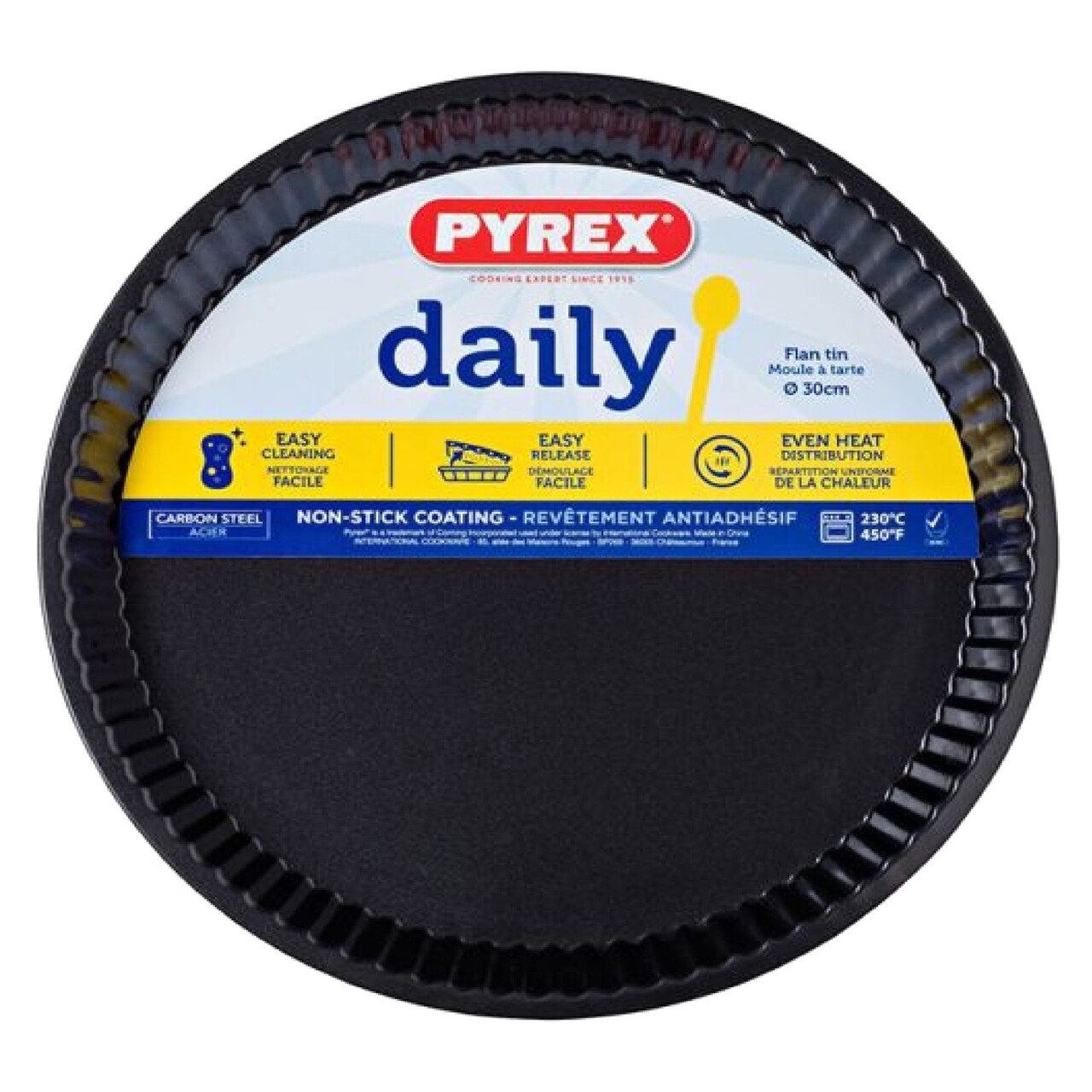 Tava tarta, otel carbon, 30cm, "Daily" - Pyrex - imagine 4