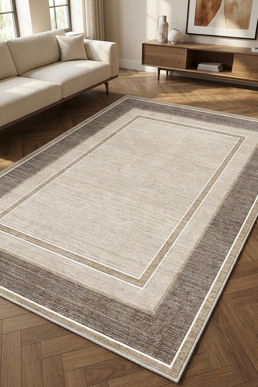 Covor, CLR-DC-7372-HALI-34, 60x100 cm, Poliester, Bej