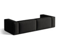 Canapea 5 locuri, Nuria-215, Micadoni Home, 290x110x72 cm, tesatura structurata chenille, negru