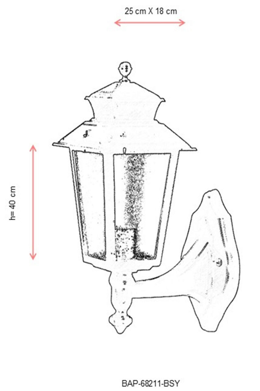 Lampa de exterior, Avonni, 685AVN1367, Plastic ABS, Negru