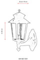 Lampa de exterior, Avonni, 685AVN1367, Plastic ABS, Negru
