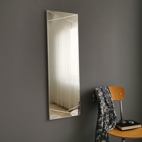 Oglinda decorativa A321D, Neostill, 35 x 105 cm, argintiu