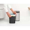 Cos de gunoi, Brabantia, Bo Small, 4 L, 17.2x20x27.2 cm, otel, argintiu