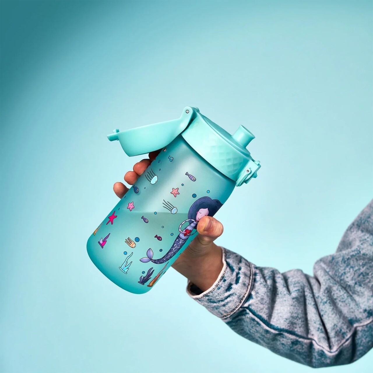 Sticla apa pentru copii, recyclon, 350ml, Mermaids - Ion8 - view 4