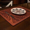 Set suporturi pentru farfurie, Payna, 790PYN1172, Lemn , Produs lucrat manual, Roz