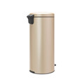 Cos de gunoi cu pedala, Brabantia, NewIcon Metallic Gold, 30 L, 38x29.3x67.9 cm, otel, auriu