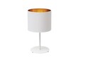 Lampa de masa ELTAP, Vespillo, 18x34 cm, 1xE27, 15W, otel/PVC, alb/auriu