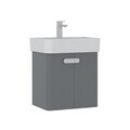 Dulap de baie cu chiuvetă, Hanah Home, Orbit 55, Gri