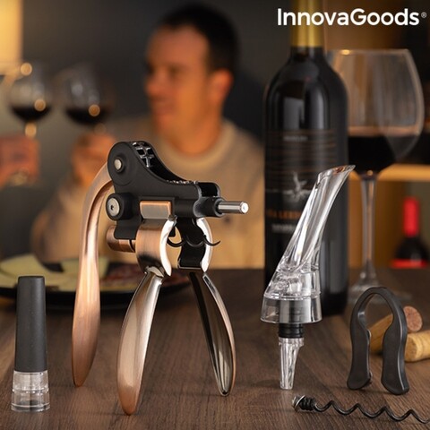 Set de accesorii pentru vin Servin InnovaGoods 5 piese InnovaGoods