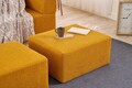 Canapea extensibilă cu 2 locuri, Balcab Home, 825BLC5403, Material: 100% ȘENILĂ, Portocaliu