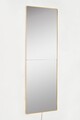Oglinda cu Iluminare Led, Mirrorland, Rectangular, Oglindă indestructibilă cu obturator, Galben